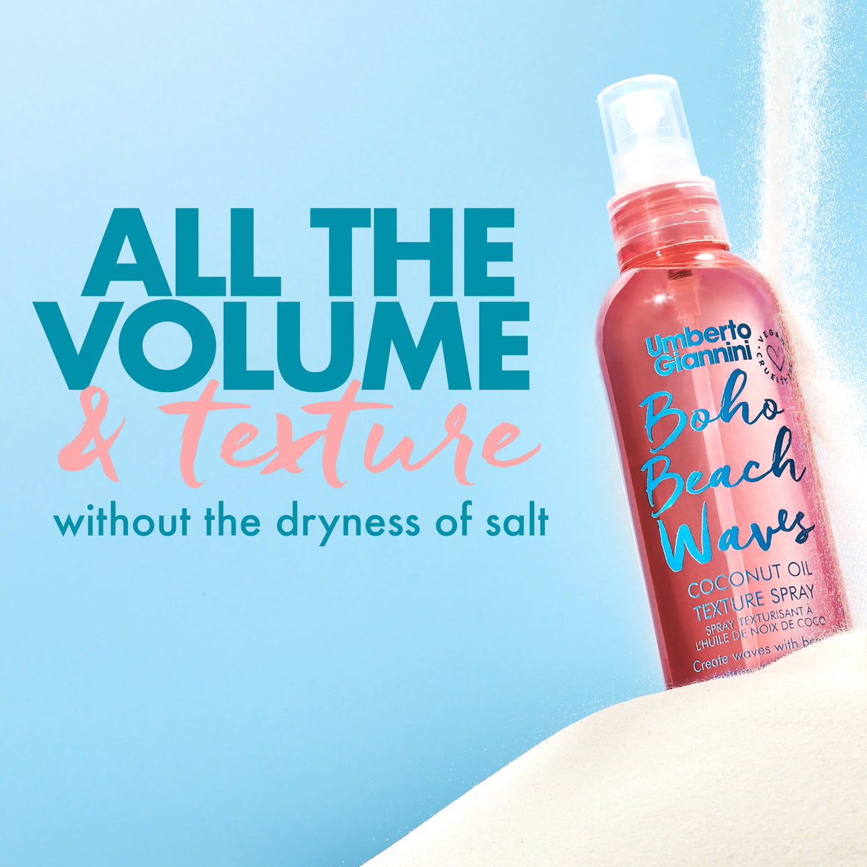 Boho Beach Waves Coconut Oil Texture Spray 200ml