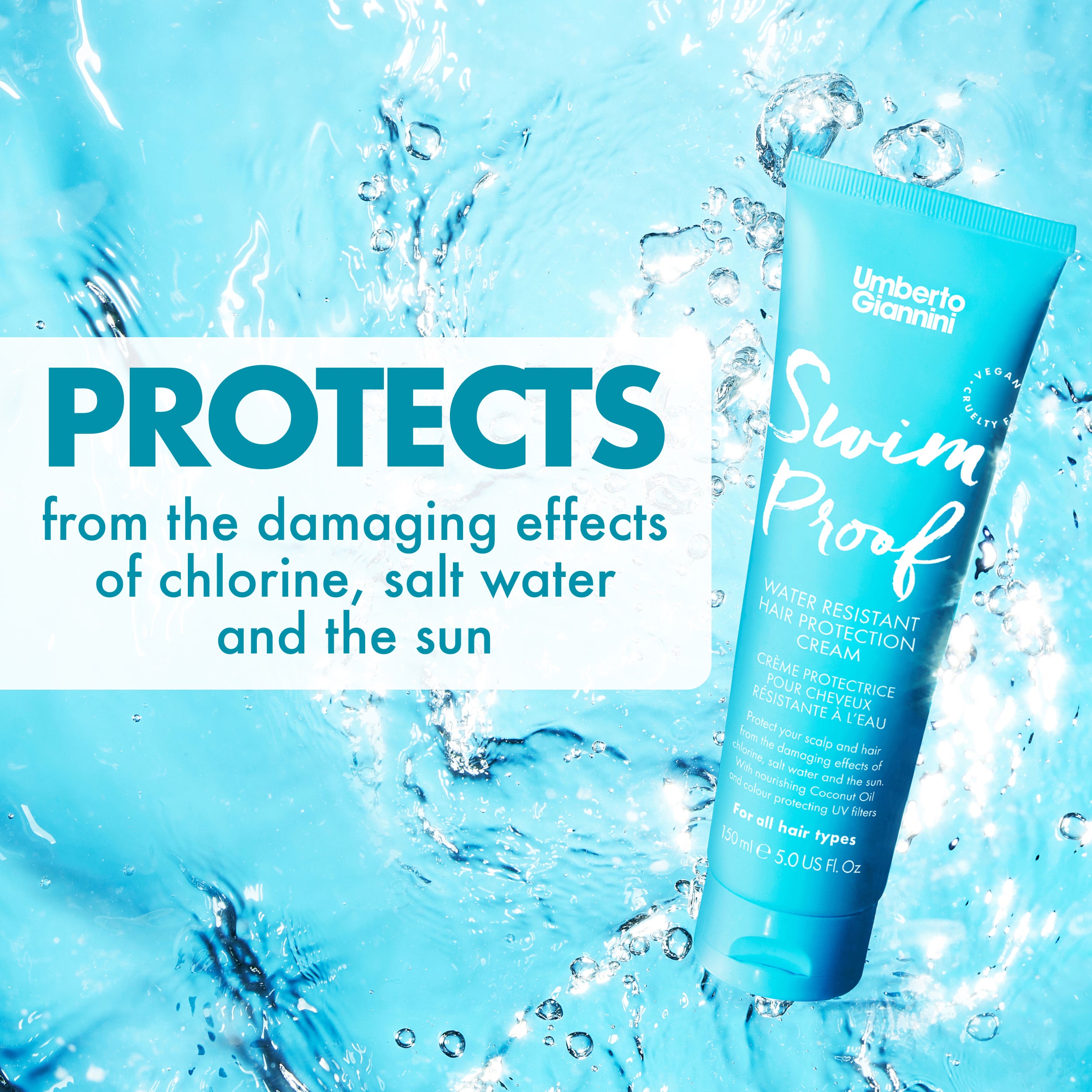 Umberto Giannini | Pool Proof | Swim Proof Hair Protect Cream | UV
