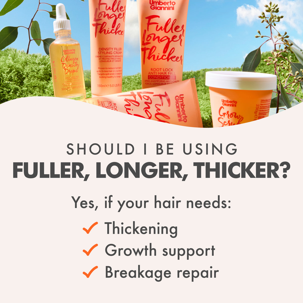 Fuller Longer Thicker Density Filler Styling Cream